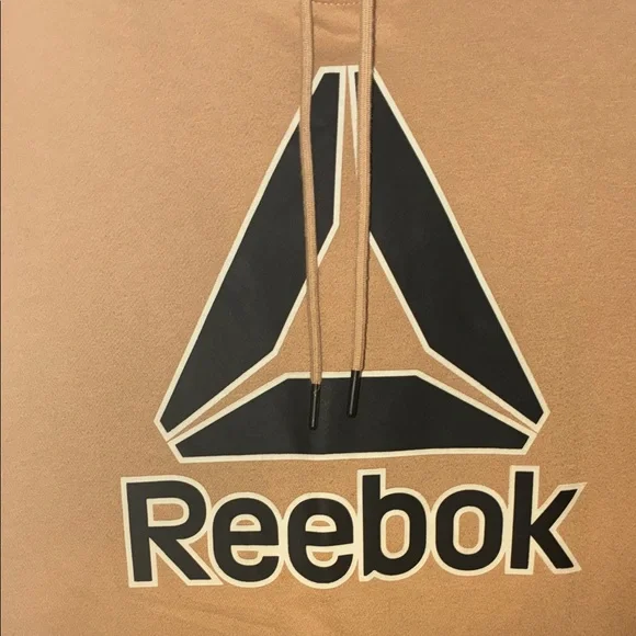 Reebok Men's Pullover Hoodie with Black Logo - Picture 3 of 3